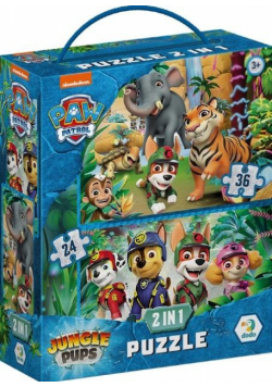 Puzzle 2w1 Psi Patrol Przygoda w dżunlgi