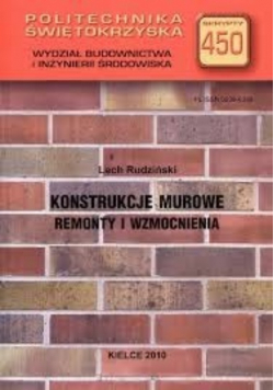 Konstrukcje murowe. Remonty i wzmocnienia