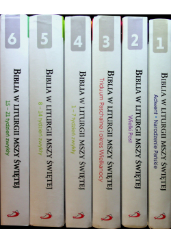Biblia w liturgii Mszy Świętej 6 tomów