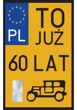 Karnet Urodziny 60 Zabytek
