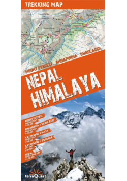 Nepal Himalaya mapa trekkingowa 1:1 100 000