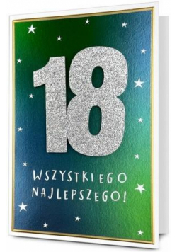 Karnet B6 Urodziny 18