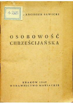 Osobowość Chrześcijańska 1947 r.