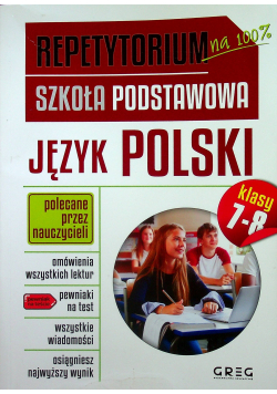 Repetytorium Szkoła Podstawowa Język polski klasa 7 - 8