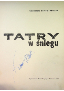 Tatry w śniegu