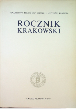 Rocznik Krakowski Tom LXIX