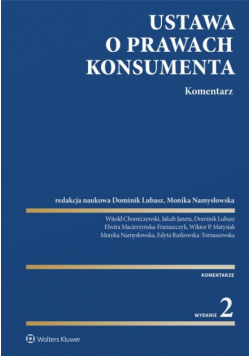 Ustawa o prawach konsumenta. Komentarz w.2