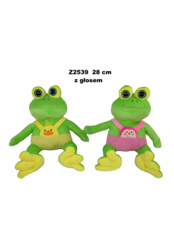 Żaba z głosem 28cm MIX