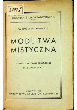 Modlitwa mistyczna 1922r