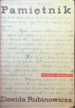Pamiętnik Dawida Rubinowicza