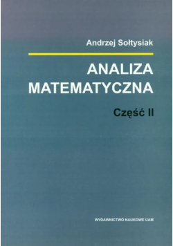 Analiza matematyczna Część 2