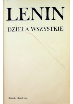 Lenin Dzieła Wszystkie Tom 29