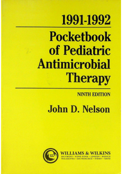 Pocketbook of Pediatric Antimicrobial Therapy