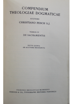Compendium theologiae dogmaticae 1936 r
