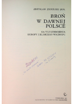 Broń w dawnej Polsce