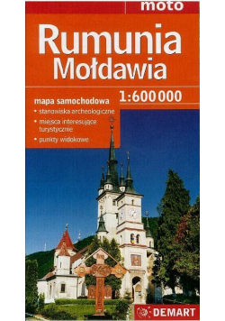 Rumunia, Mołdawia mapa samochodowa 1:600 000