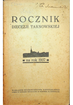 Rocznik diecezji tarnowskiej na rok 1937
