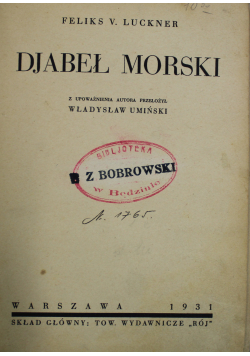 Djabeł Morski 1931 r.