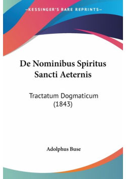 De Nominibus Spiritus Sancti Aeternis
