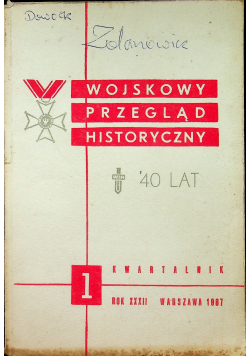 Wojskowy przegląd historyczny 1 40 lat