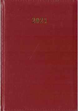 Kalendarz 2021 Tygodniowy B5 Divas Bordowy