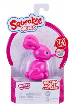 Squeakee Minis - Interaktywny balon Królik