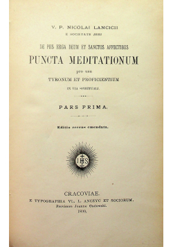 Puncta Meditationum 1890 r