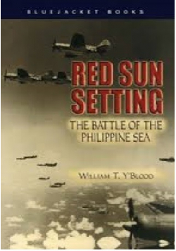 Red sun setting
