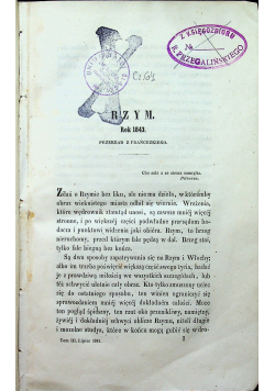 Biblioteka Warszawska 1845 r tom 3