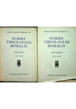 Summa theologiae Moralis 2 tomy