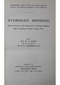 Hydrogen Bonding