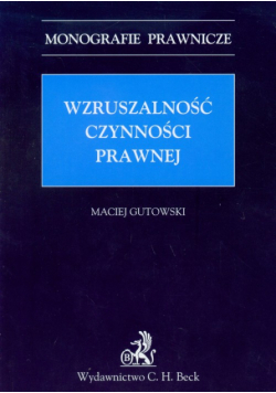 Wzruszalność czynności prawnej