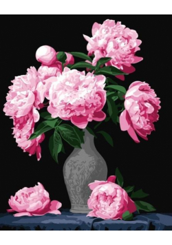 Malowanie po numerach Bukiet Piwonii 40x50 cm