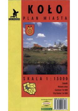 Koło Plan miasta 1:13000