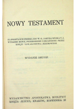 Nowy Testament 1938 r.