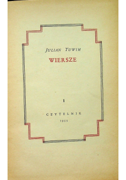 Tuwim Wiersze