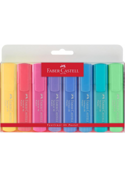 Zakreślacz Pastel 8 kol FABER CASTELL