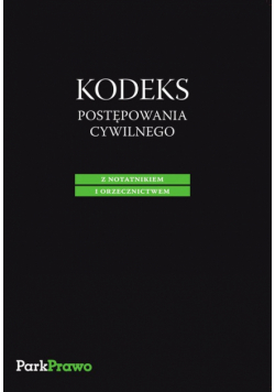 Kodeks postępowania cywilnego z notatnikiem i orzecznictwem