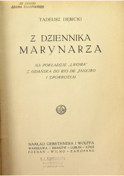 Z Dziennika Marynarza 1925 r
