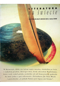 Literatura na świecie nr 1  2