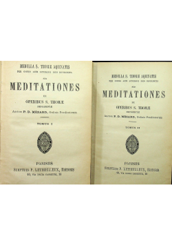 Meditationes tom I i II 1906 r
