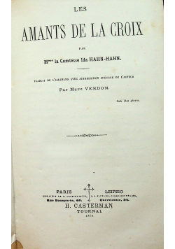 Les Amants de la Croix 1864 r