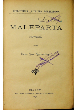 Maleparta 1891 r.