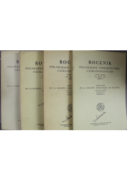 Rocznik polskiego towarzystwa geologicznego Tom XLVII Zeszyt 1 do 4