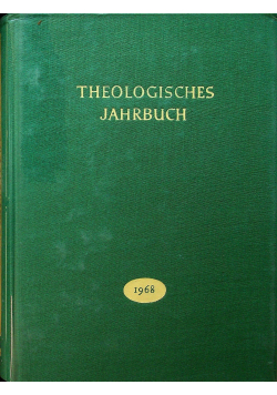 Theologisches Jahrbuch 1968