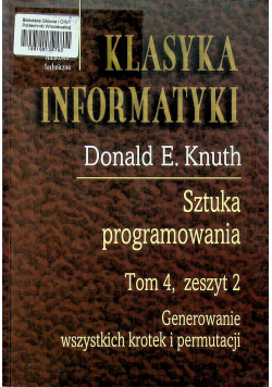 Sztuka programowania tom 4 zeszyt 2