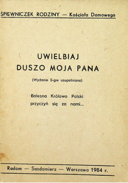 Uwielbiaj duszo moja Pana