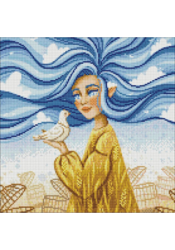 Diamentowa mozaika - Niezależna piękność 40x40cm
