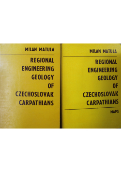 Regional engineering geology of czechoslovak carpathians 2 tomy