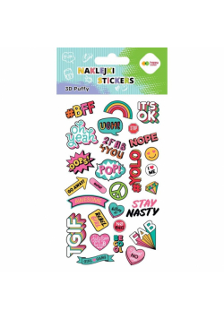 Naklejki 3D Puffy Funky Hobby 10x20cm HAPPY COLOR